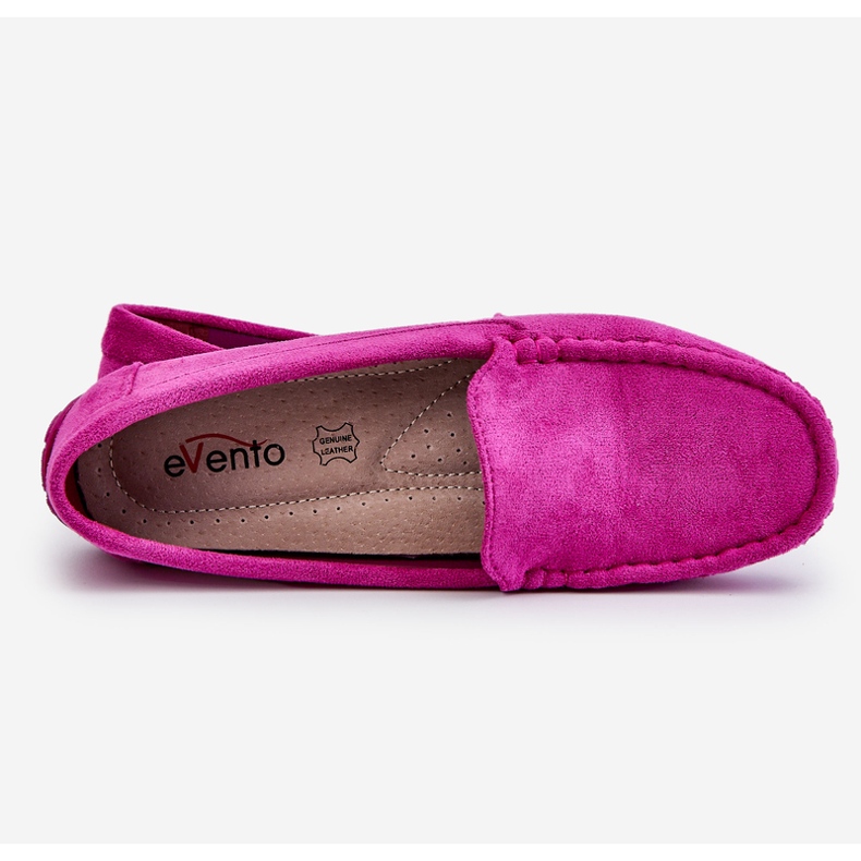 PE1 Mocasini din piele intoarsa de dama violet Morreno roz 2