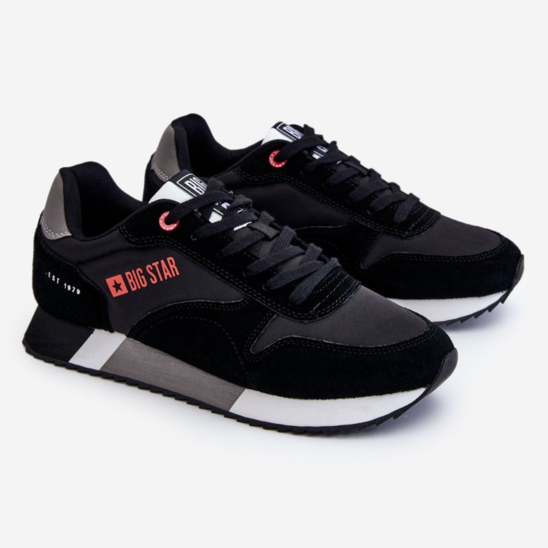 Pantofi sport pentru bărbați cu sistem de spumă cu memorie Big Star LL174158 Negri negru 1 Pantofi sport pentru bărbați cu sistem de spumă cu memorie Big Star LL174158 Negri negru 1