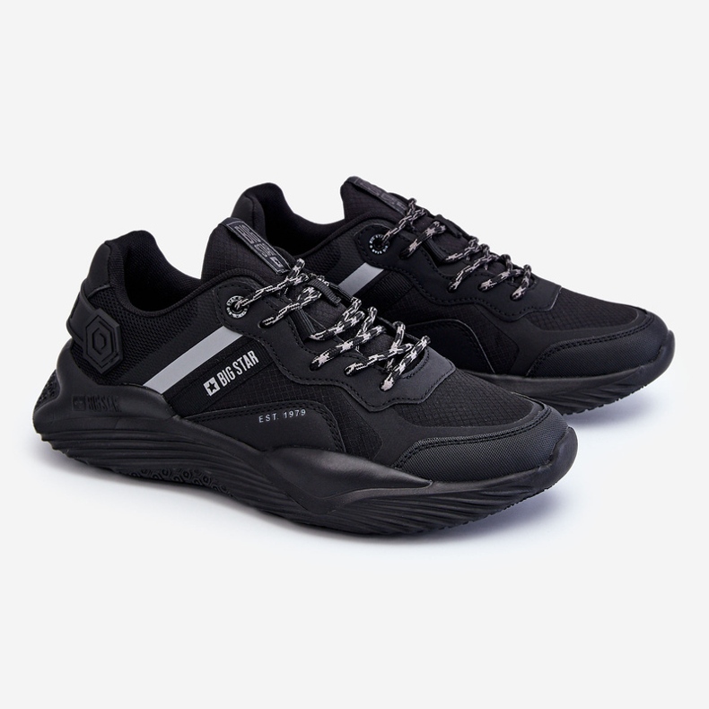 Pantofi de sport ușori pentru bărbați cu sistem de spumă cu memorie Big Star LL174150 negru 1
