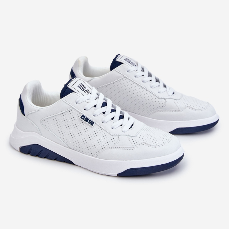 Pantofi sport pentru bărbați cu spumă cu memorie Big Star JJ174318 alb 1 Pantofi sport pentru bărbați cu spumă cu memorie Big Star JJ174318 alb 1