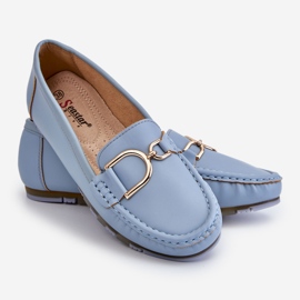 PS1 Mocasini de dama din piele albastru deschis Downtown 1 PS1 Mocasini de dama din piele albastru deschis Downtown 1