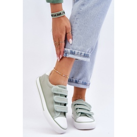 Pantofi clasici din material Velcro Big Star LL274A202 Verde 1