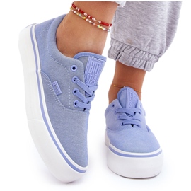 Pantofi cu platformă din material Big Star LL274145 Albastru 10