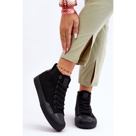 Pantofi de damă Big Star Fabric High Top LL274444 Negri negru 1