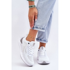 Pantofi sport ușoare pentru damă Sistem de spumă cu memorie Big Star LL274297 Alb 2 Pantofi sport ușoare pentru damă Sistem de spumă cu memorie Big Star LL274297 Alb 2