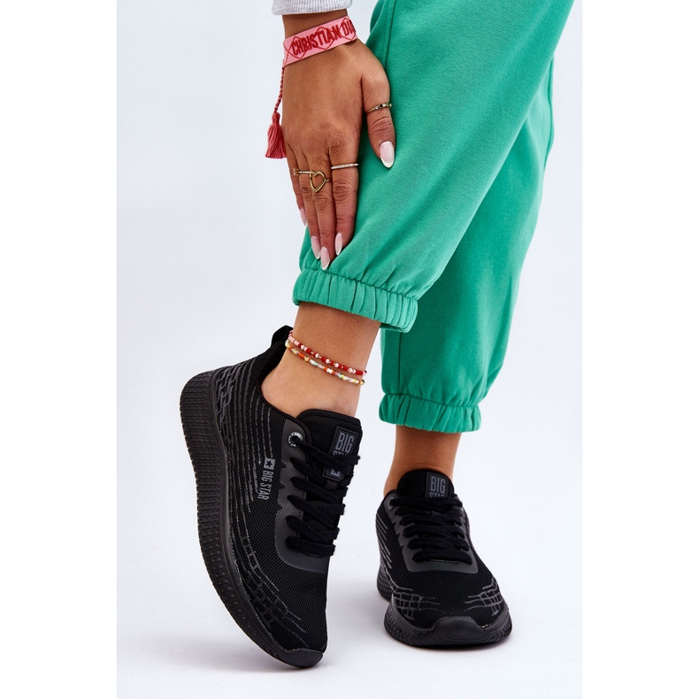 Pantofi sport cu plasă pentru damă Sistem de spumă cu memorie Big Star LL274662 Negru 1 Pantofi sport cu plasă pentru damă Sistem de spumă cu memorie Big Star LL274662 Negru 1
