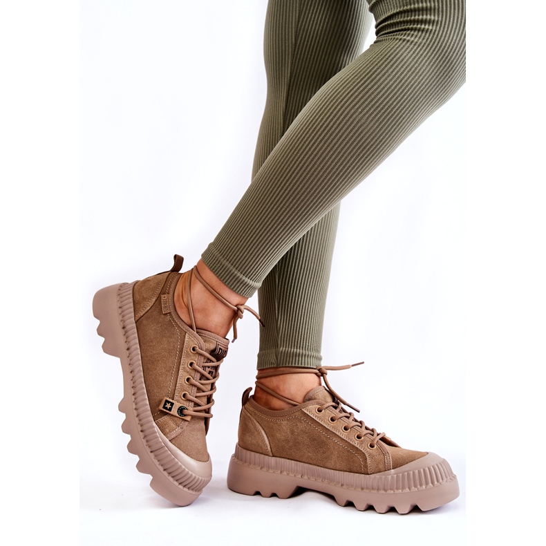 Pantofi Sport din piele intoarsa Big Star KK274511 Bej 1