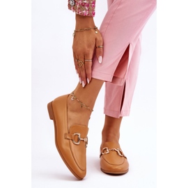 PG1 Mocasini clasici de dama cu ornamente Camel Jamie bej 1
