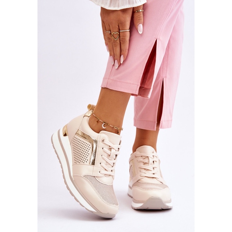 PG1 Pantofi Sport din Piele Pe O Pană Joasă Bej Braylen 1 PG1 Pantofi Sport din Piele Pe O Pană Joasă Bej Braylen 1
