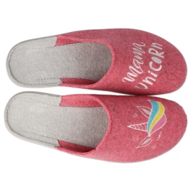 Pantofi de dama colorati Befado 235D186 roz gri multicolor 1 Pantofi de dama colorati Befado 235D186 roz gri multicolor 1