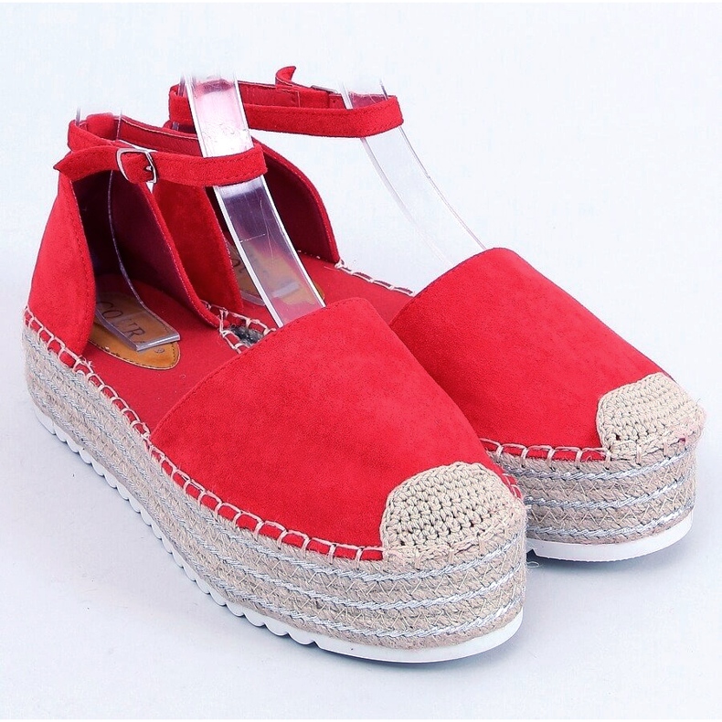 Espadrile, sandale roșii 2138 Roșu roşu 1