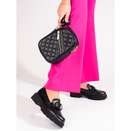 Pantofi dama Vinceza din piele ecologica neagra negru 1