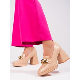 Pompe cu toc bej de la Vinceza 2