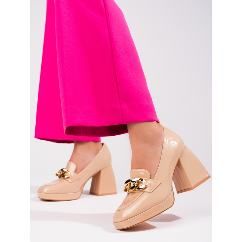 Pompe cu toc bej de la Vinceza 2