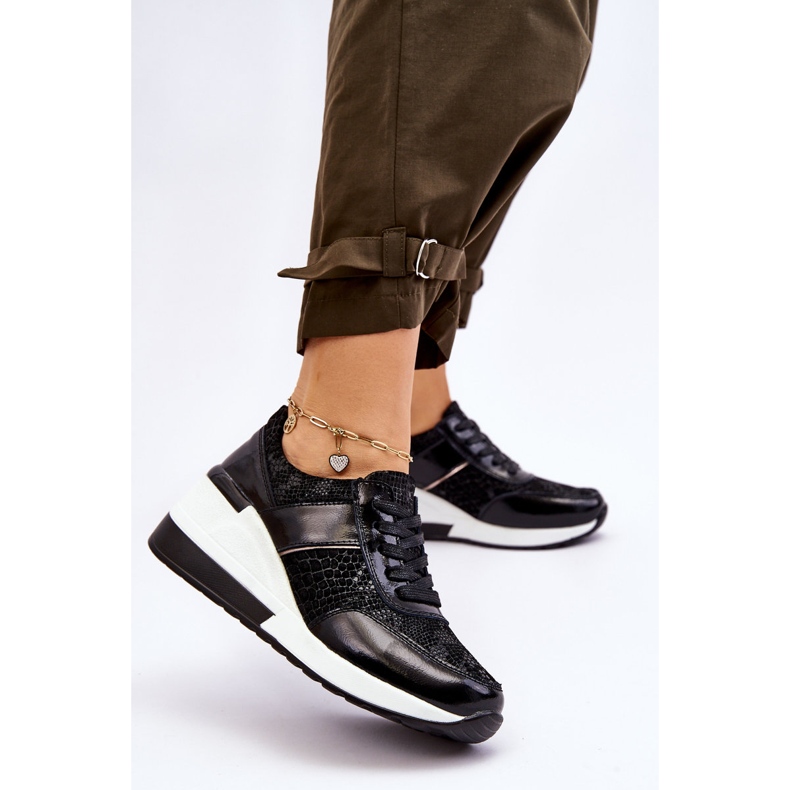 S.Barski Pantofi crosby din piele pentru femei negri negru 2