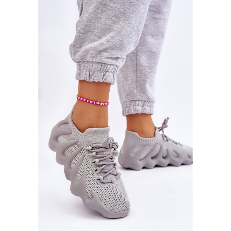 PG1 Pantofi slip-on de damă, gri Myles 2