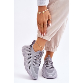 PG1 Pantofi de damă la modă cu șosete gri Daxo 1