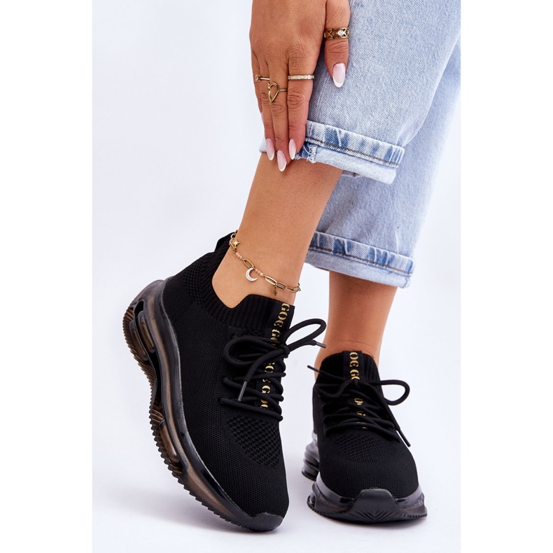 Pantofi slip-on pentru femei GOE JJ2N4080 Negri negru 1