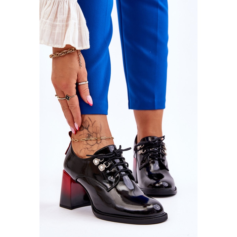 S.Barski Tocuri înalte negre la modă Darren negru 1