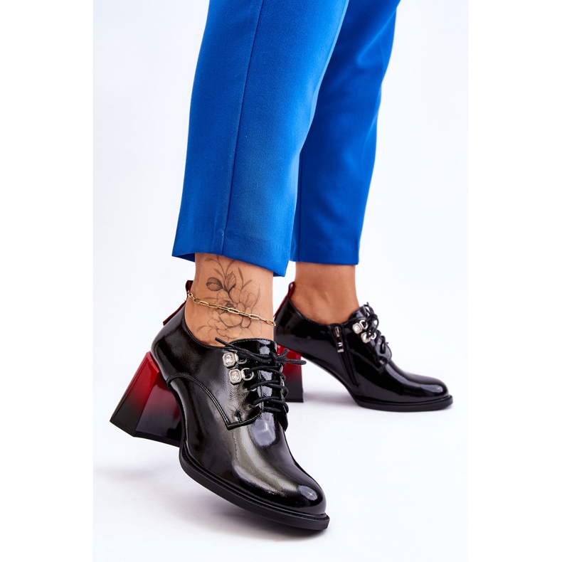 S.Barski Tocuri înalte negre la modă Darren negru 2