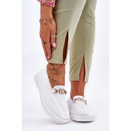 Pantofi de damă Alena cu slip-on cu ornamente albe 1