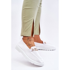 Pantofi de damă Alena cu slip-on cu ornamente albe 2