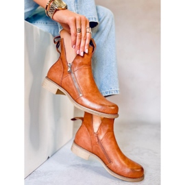 BM Cizme tăiate de primăvară de la Franco Camel maro 2