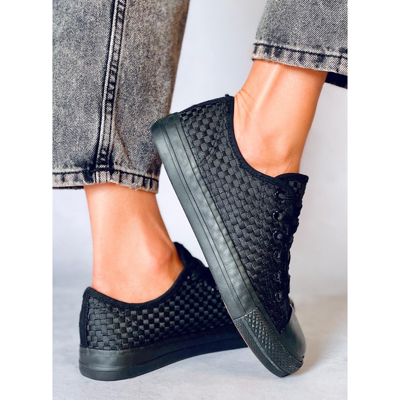 Tenisi Sears negri de culoare uni negru 2