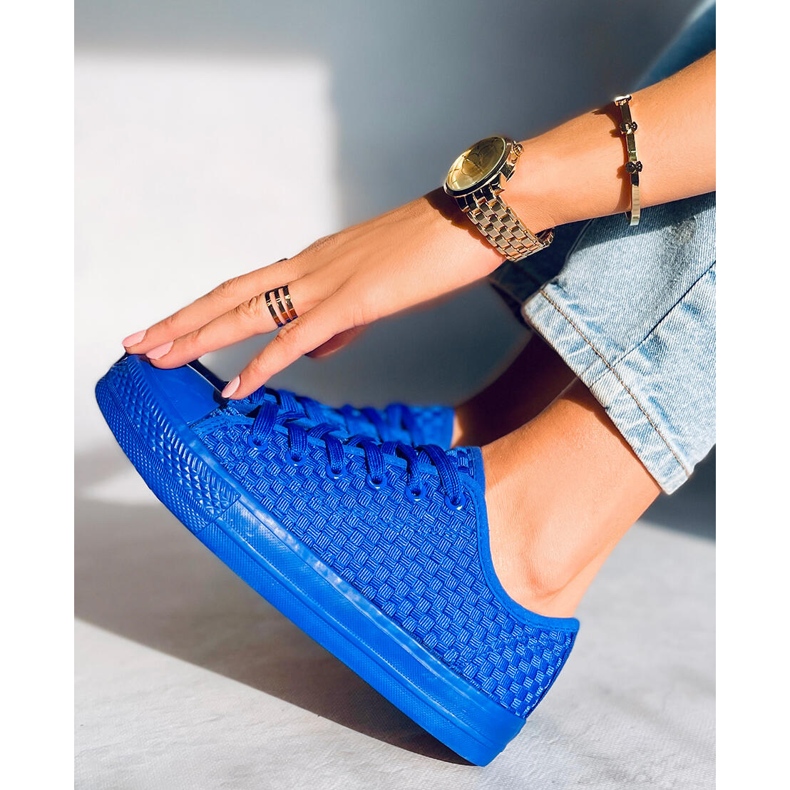 Tenisi Sears Blue de culoare uni albastru 2