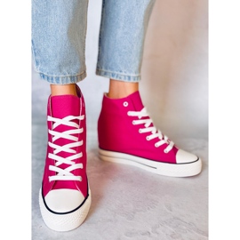 BM Tenisi înalți cu pană Corina Fuchsia roz 1