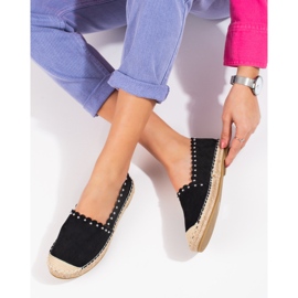 Espadrile dama Vinceza negre negru 2