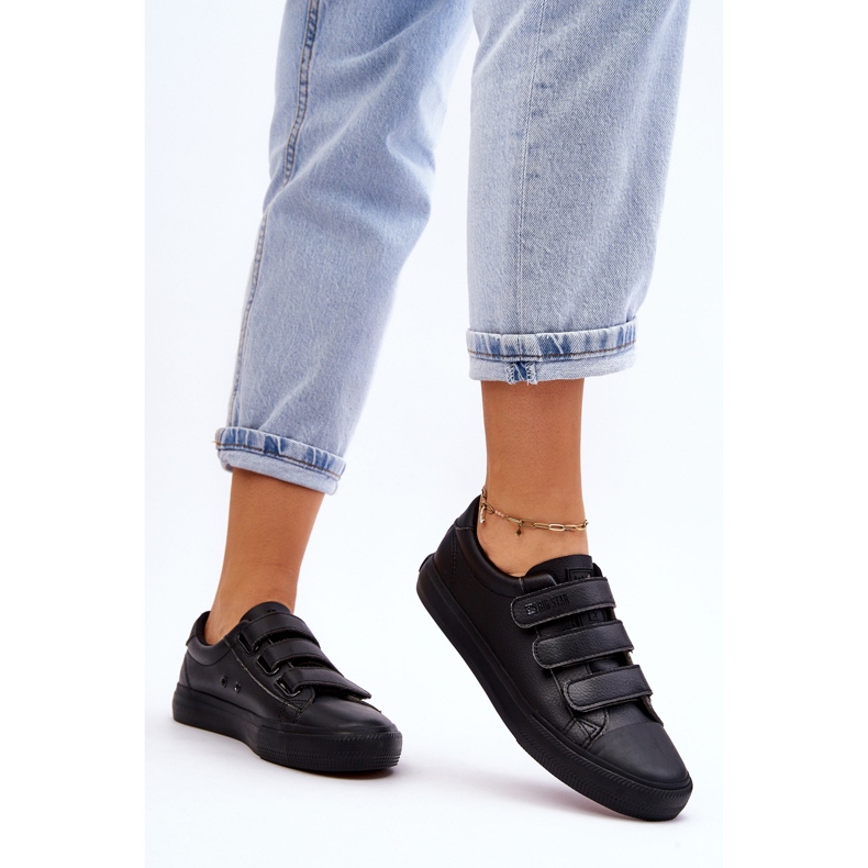 Pantofi clasici cu velcro Big Star LL274A206 Negri negru 2