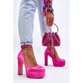 BM Pompe la modă cu toc înalt Fuchsia Hayden roz 2