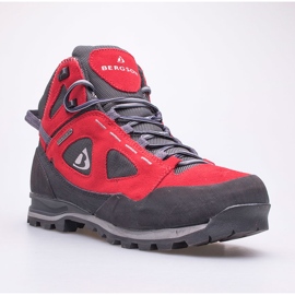 Pantofi trekking damă BERGSON Kakka Mid Stx roșu/negru 1