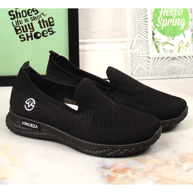 Pantofi sport slip-on dama negri Vinceza 34602 negru 1
