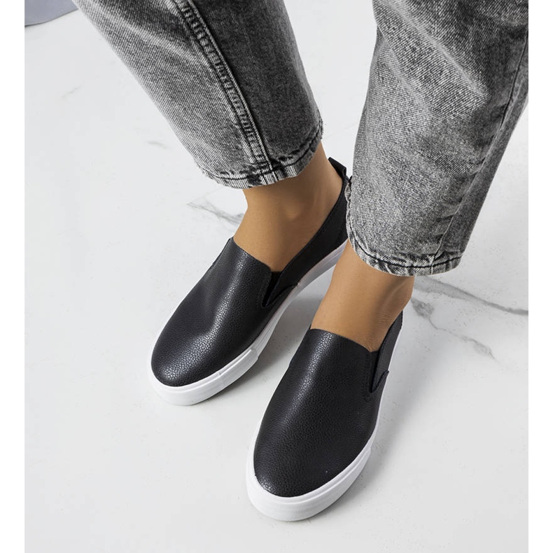 PA1 Tenisi Shelia negri din piele ecologica negru 1