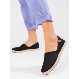 Espadrile ușoare de damă Vinceza negre negru 2 Espadrile ușoare de damă Vinceza negre negru 2