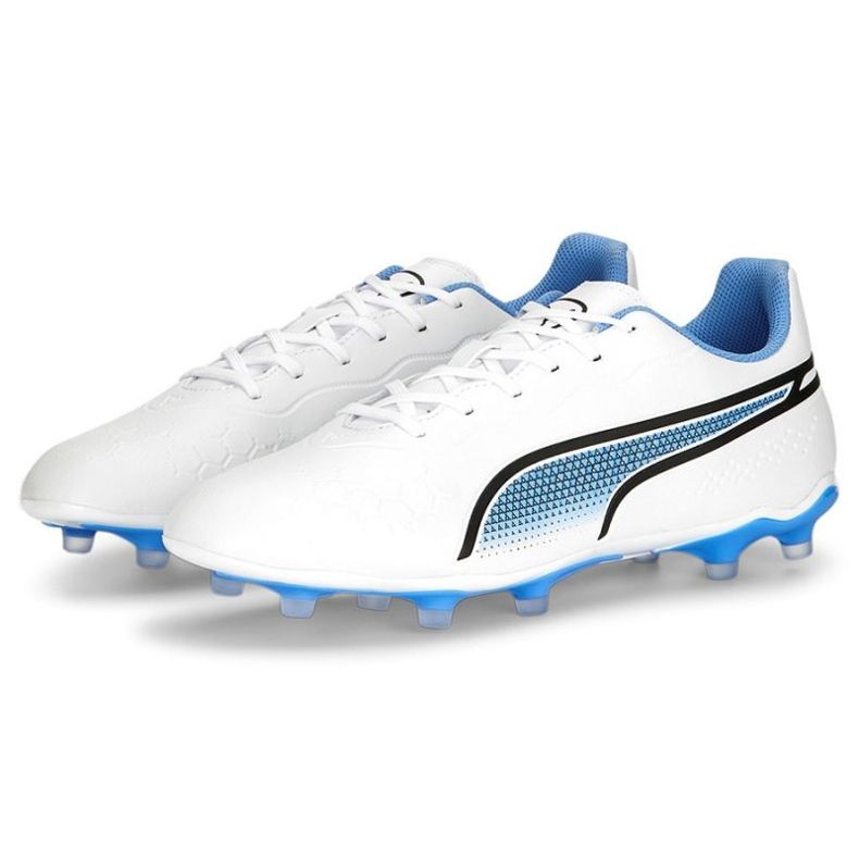 Pantofi de fotbal Puma King Match FG/AG M 107257 01 alb alb 1
