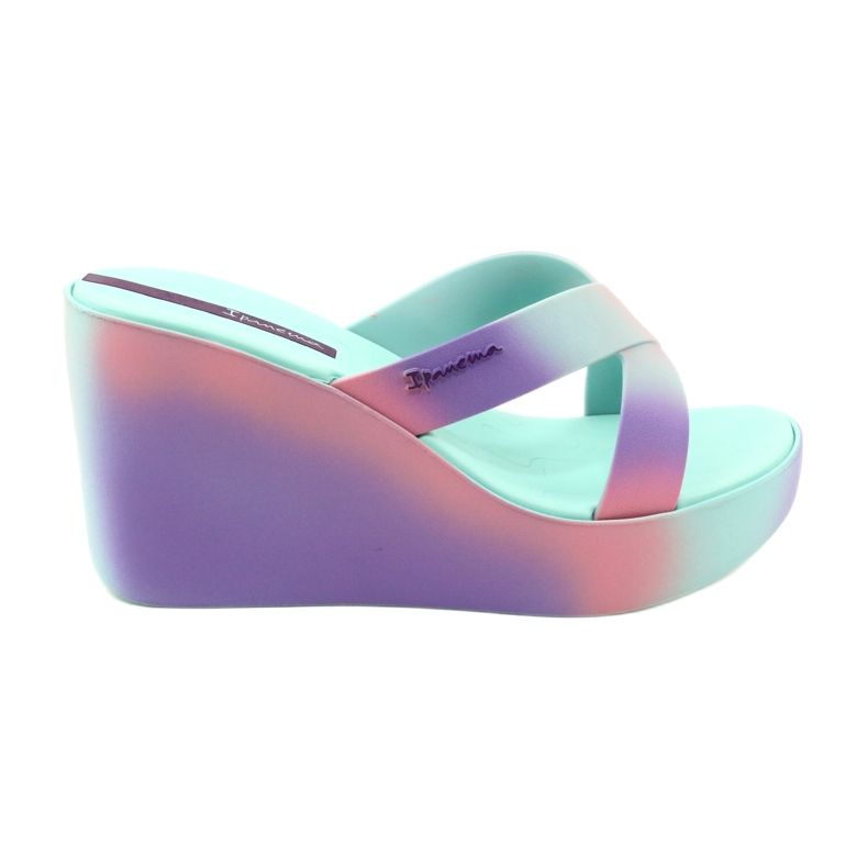 Sandale cu pană Ipanema 83423 Colore Fem AI963 Verde/Liliac violet roz 5