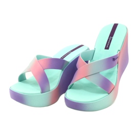 Sandale cu pană Ipanema 83423 Colore Fem AI963 Verde/Liliac violet roz 2