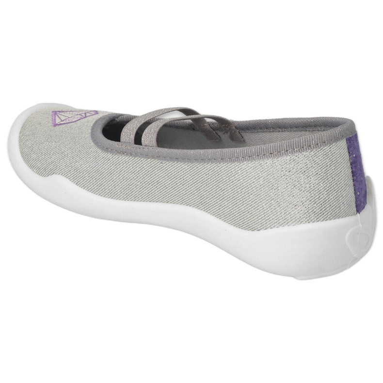 Pantofi copii Befado 116Y314 violet argint 4