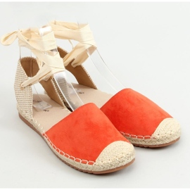 Espadrile Romina Orange cu siret portocale 1