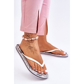 Flip-flops de damă la modă Big Star LL274818 alb 2
