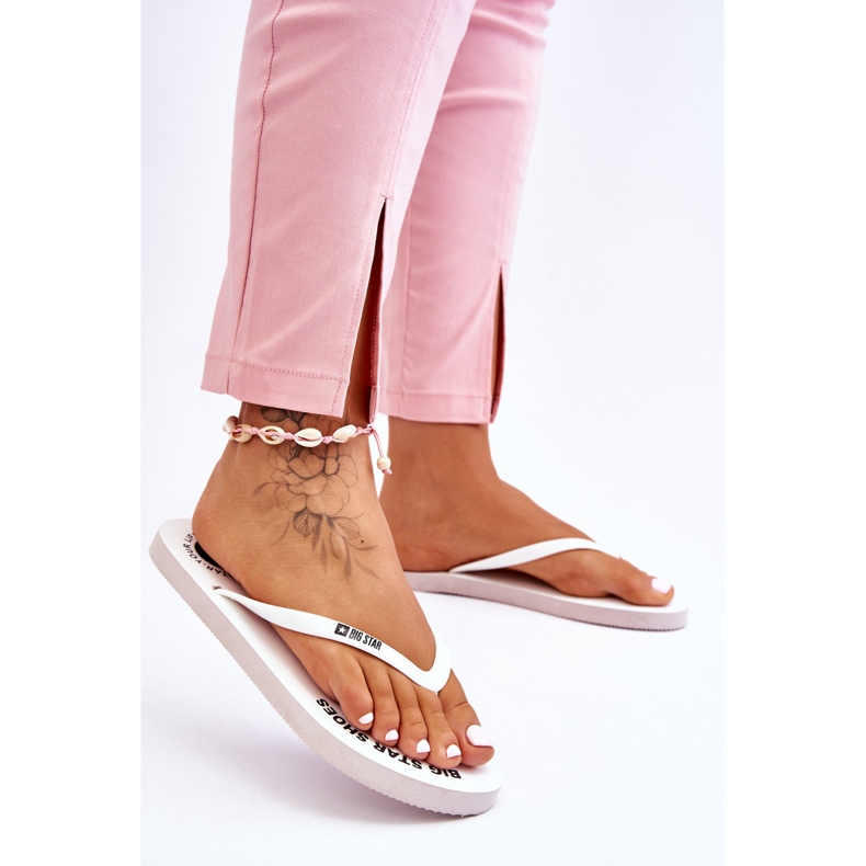 Flip Flops confortabili Big Star LL274795 Alb 2