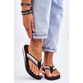 Slapi cu platformă Big Star pentru damă LL274781 Negru 1