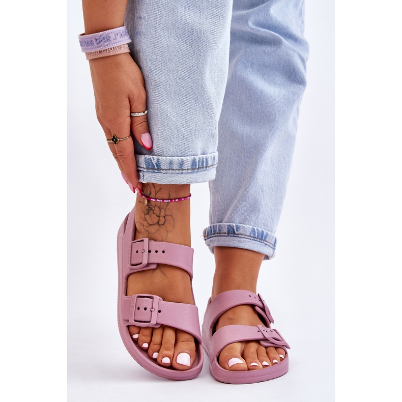 Sandale ușoare de damă Big Star LL274744 Mov violet 1