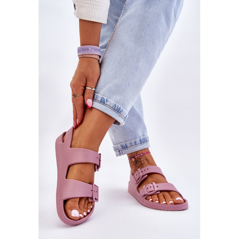 Sandale ușoare de damă Big Star LL274744 Mov violet 2