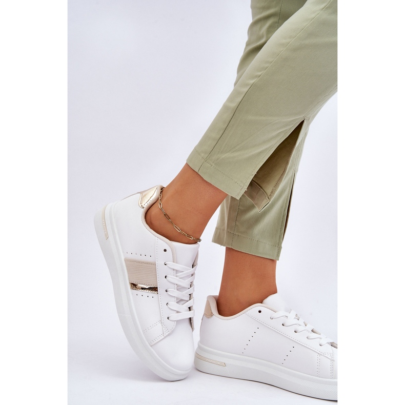 PG1 Pantofi sport cu platformă de damă Soris alb 2