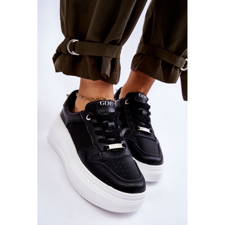Pantofi sport clasici pentru femei GOE LL2N4061 Negri negru 1