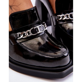 S.Barski Pompe confortabile pe tocuri masive Negru Julien 7